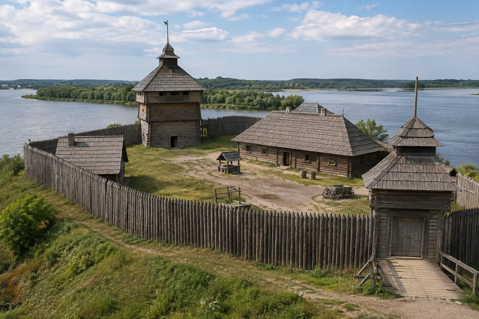 Дерев’яні укріплення в реконструкції козацького осередку